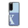 Slim Protection Case［ Original - initial two tone - X blue ］