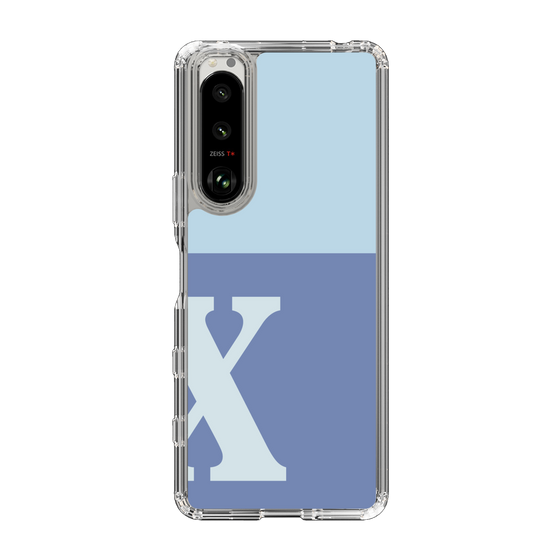 Slim Protection Case［ Original - initial two tone - X blue ］