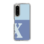Slim Protection Case［ Original - initial two tone - X blue ］