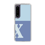 Slim Protection Case［ Original - initial two tone - X blue ］