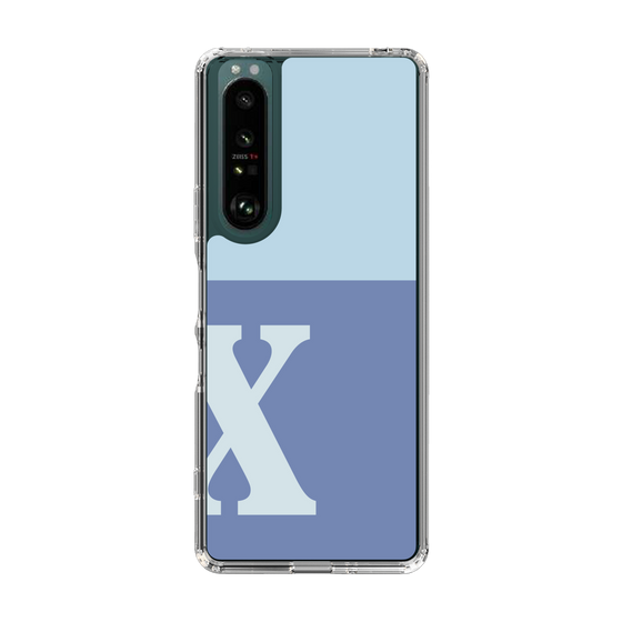 Slim Protection Case［ Original - initial two tone - X blue ］