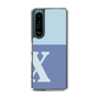 Slim Protection Case［ Original - initial two tone - X blue ］