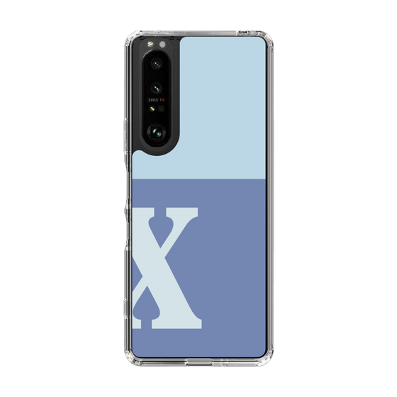Slim Protection Case［ Original - initial two tone - X blue ］