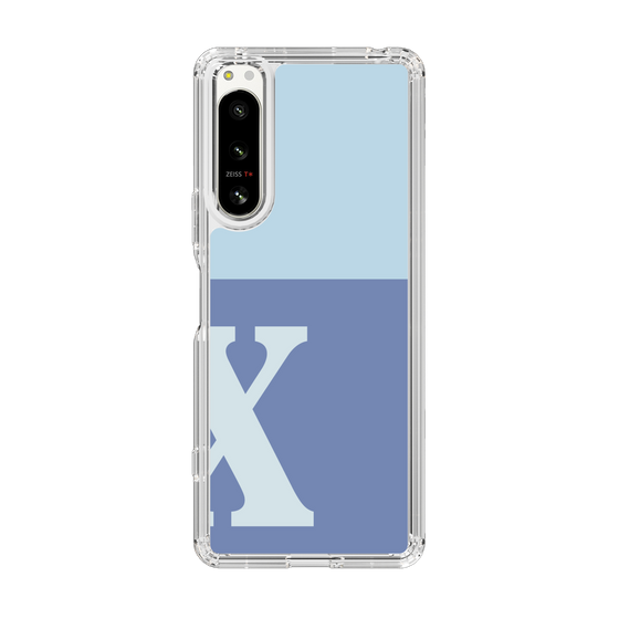 Slim Protection Case［ Original - initial two tone - X blue ］
