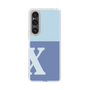 Slim Protection Case［ Original - initial two tone - X blue ］