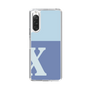 Slim Protection Case［ Original - initial two tone - X blue ］