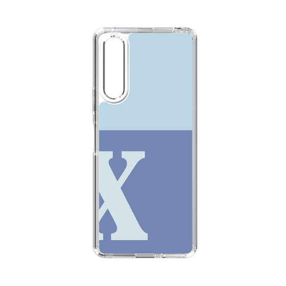 Slim Protection Case［ Original - initial two tone - X blue ］