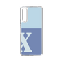 Slim Protection Case［ Original - initial two tone - X blue ］