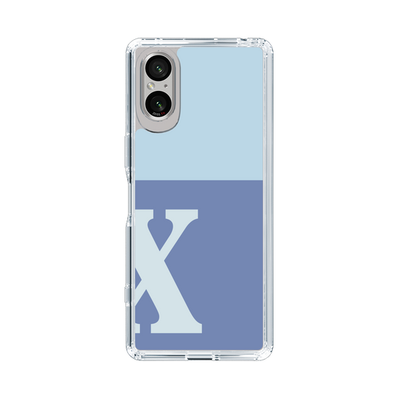Slim Protection Case［ Original - initial two tone - X blue ］