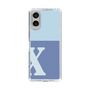 Slim Protection Case［ Original - initial two tone - X blue ］