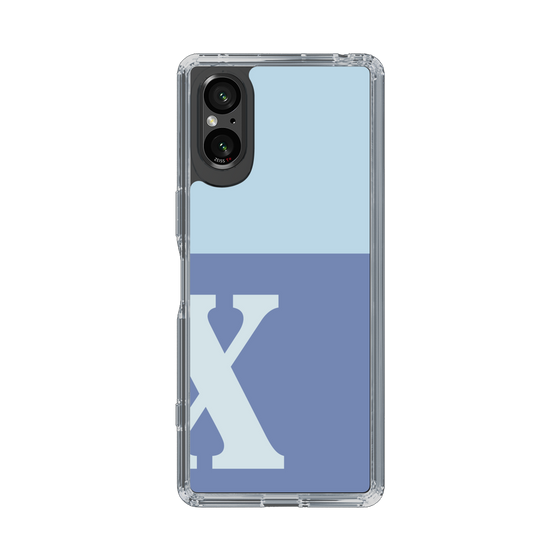 Slim Protection Case［ Original - initial two tone - X blue ］