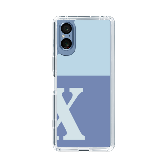 Slim Protection Case［ Original - initial two tone - X blue ］