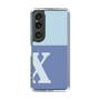 Slim Protection Case［ Original - initial two tone - X blue ］