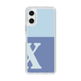 Slim Protection Case［ Original - initial two tone - X blue ］