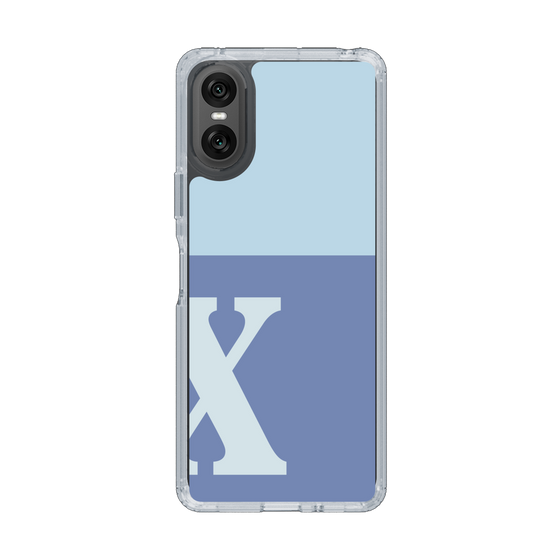 Slim Protection Case［ Original - initial two tone - X blue ］