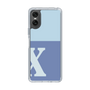 Slim Protection Case［ Original - initial two tone - X blue ］