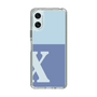 Slim Protection Case［ Original - initial two tone - X blue ］