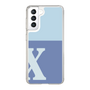 Slim Protection Case［ Original - initial two tone - X blue ］
