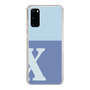 Slim Protection Case［ Original - initial two tone - X blue ］