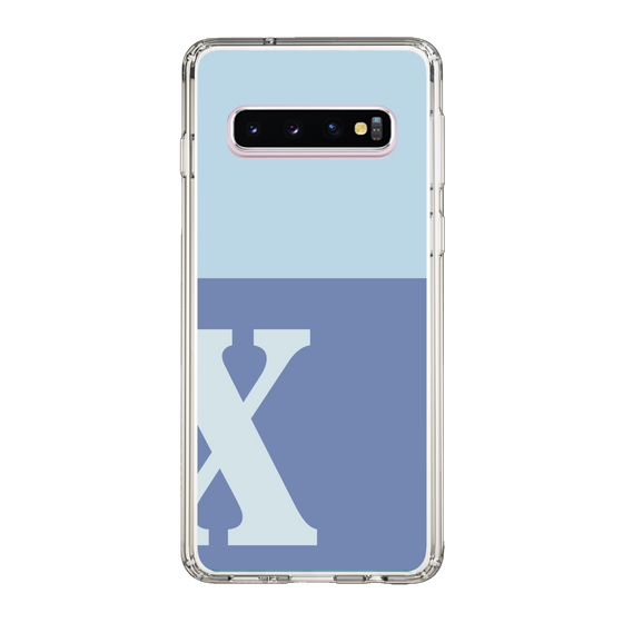 Slim Protection Case［ Original - initial two tone - X blue ］