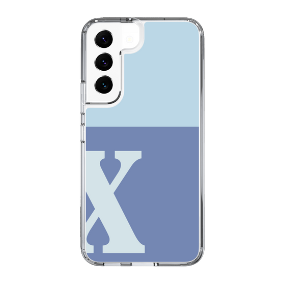 Slim Protection Case［ Original - initial two tone - X blue ］