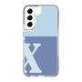 Slim Protection Case［ Original - initial two tone - X blue ］
