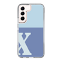 Slim Protection Case［ Original - initial two tone - X blue ］