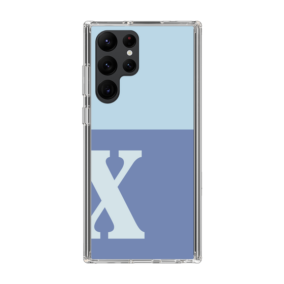 Slim Protection Case［ Original - initial two tone - X blue ］