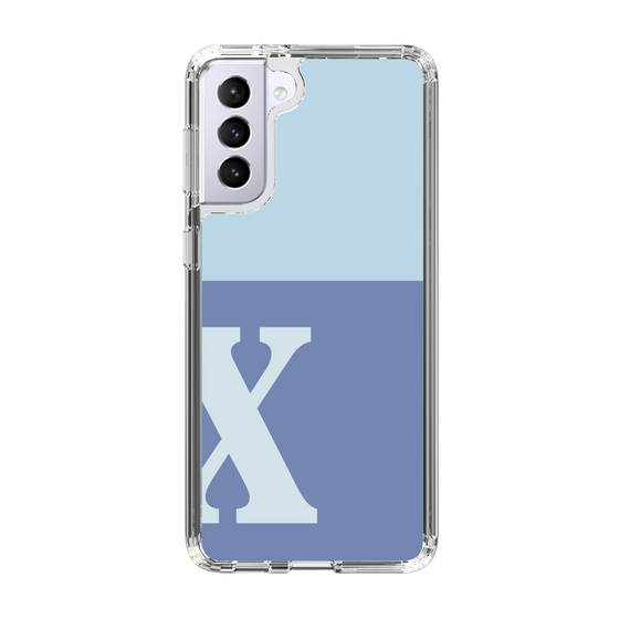 Slim Protection Case［ Original - initial two tone - X blue ］