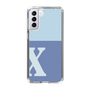 Slim Protection Case［ Original - initial two tone - X blue ］