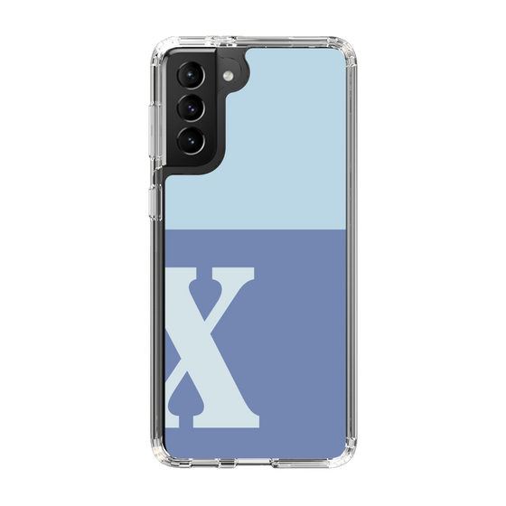 Slim Protection Case［ Original - initial two tone - X blue ］