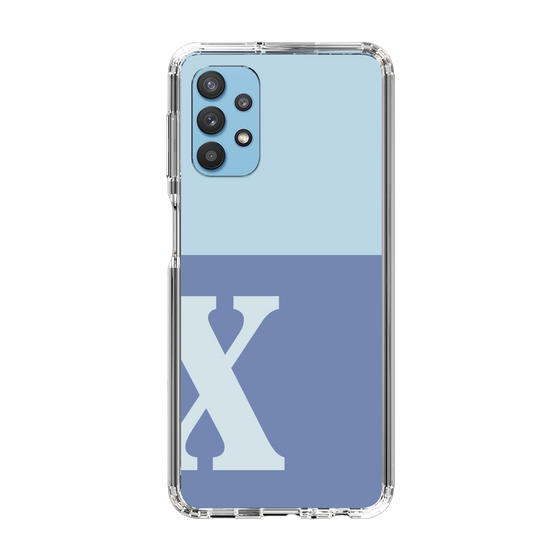 Slim Protection Case［ Original - initial two tone - X blue ］