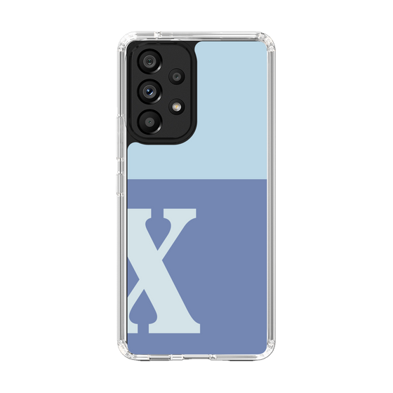 Slim Protection Case［ Original - initial two tone - X blue ］