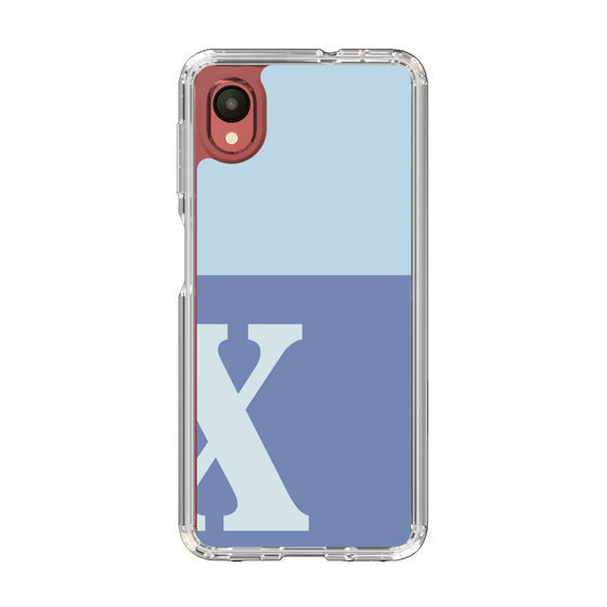 Slim Protection Case［ Original - initial two tone - X blue ］