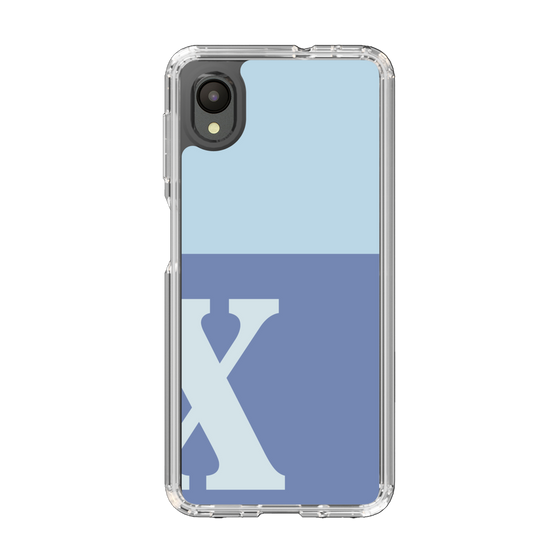 Slim Protection Case［ Original - initial two tone - X blue ］