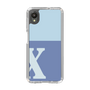 Slim Protection Case［ Original - initial two tone - X blue ］