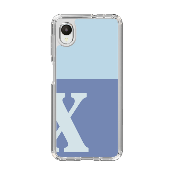 Slim Protection Case［ Original - initial two tone - X blue ］