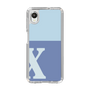 Slim Protection Case［ Original - initial two tone - X blue ］