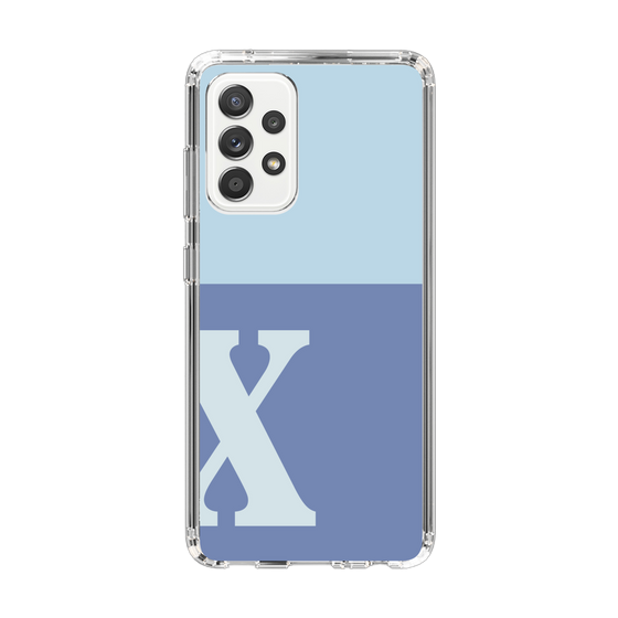 Slim Protection Case［ Original - initial two tone - X blue ］