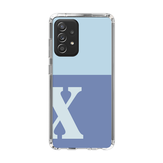 Slim Protection Case［ Original - initial two tone - X blue ］