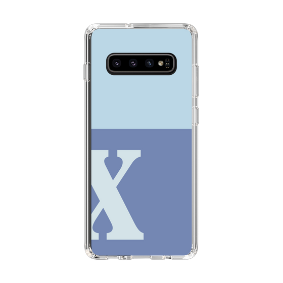 Slim Protection Case［ Original - initial two tone - X blue ］