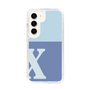 Slim Protection Case［ Original - initial two tone - X blue ］