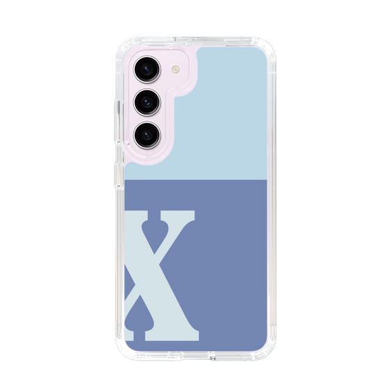Slim Protection Case［ Original - initial two tone - X blue ］