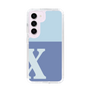 Slim Protection Case［ Original - initial two tone - X blue ］