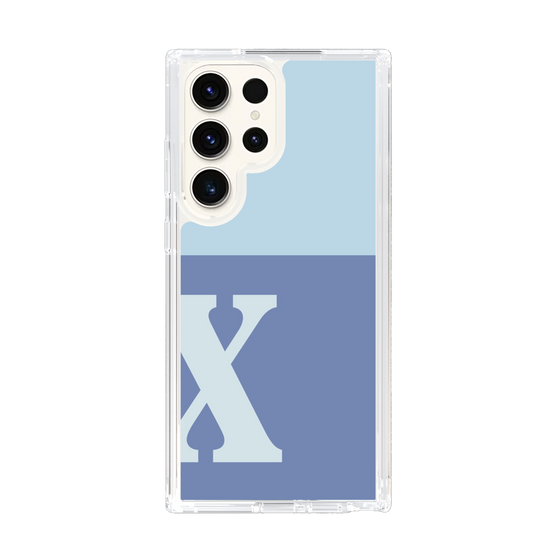 Slim Protection Case［ Original - initial two tone - X blue ］