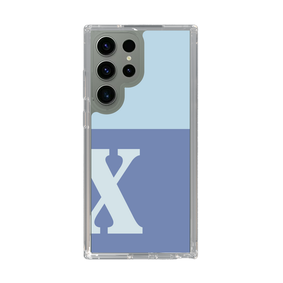 Slim Protection Case［ Original - initial two tone - X blue ］