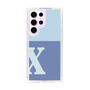 Slim Protection Case［ Original - initial two tone - X blue ］