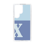 Slim Protection Case［ Original - initial two tone - X blue ］