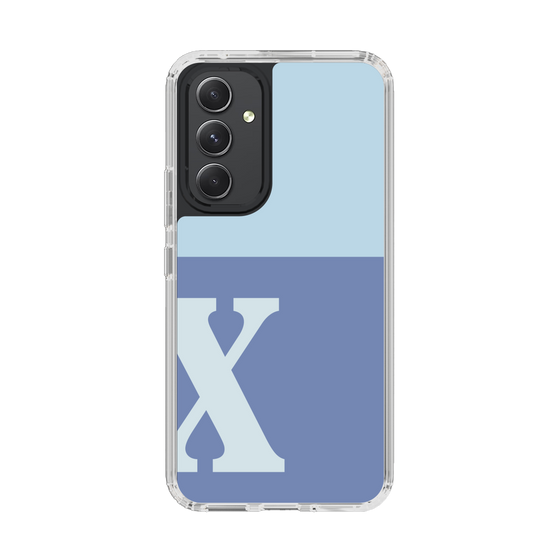 Slim Protection Case［ Original - initial two tone - X blue ］