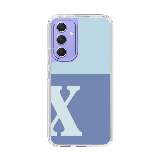 Slim Protection Case［ Original - initial two tone - X blue ］